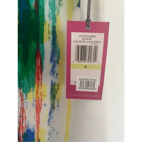 NWT Vince Camuto Artsy Shift Dress Sz 4 - Picture 4 of 7